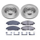 PowerStop OE Stock Replacement Low-Dust Ceramic Brake Pad and Rotor Kit