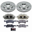 PowerStop OE Stock Replacement Low-Dust Ceramic Brake Pad, Rotor and Caliper Kit