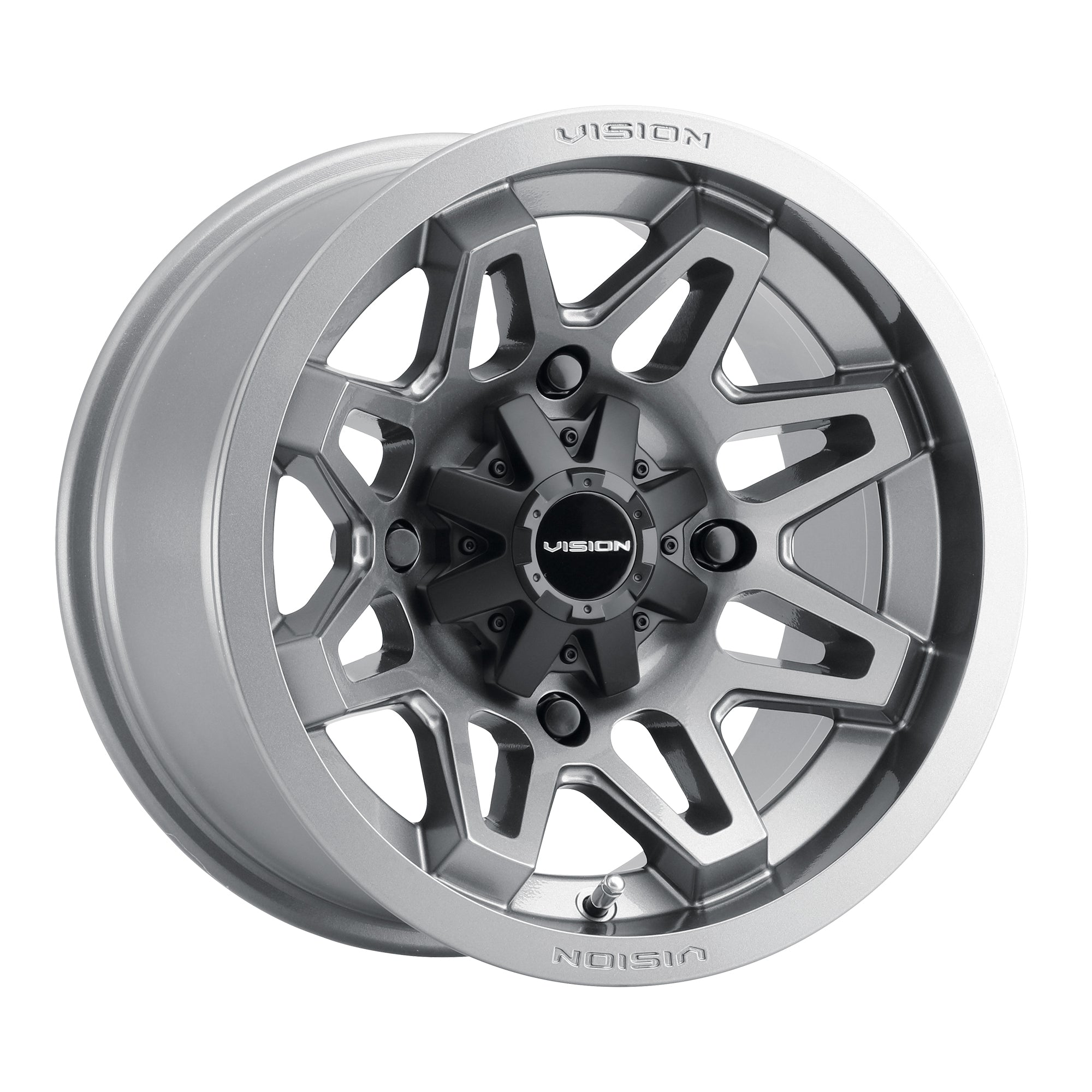 14x7 Vision 415 Bomb Gunmetal 4x110 ET2.5 Wheel Rim