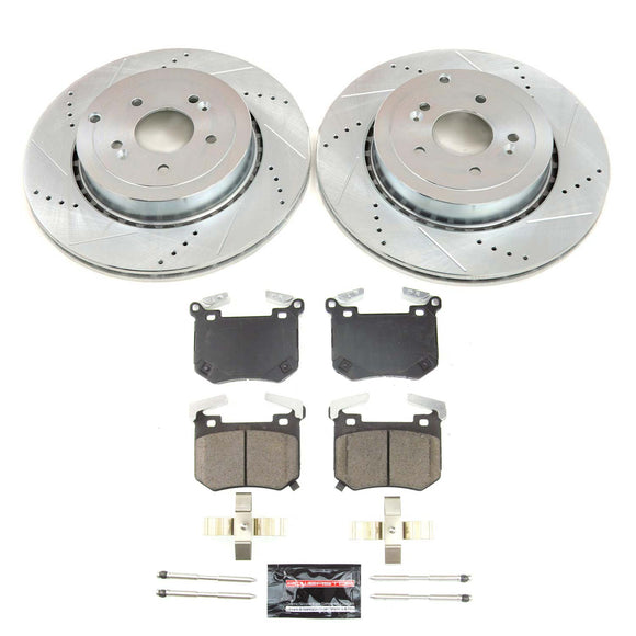 PowerStop Z23 Daily Driver Carbon-Fiber Ceramic Brake Pad and Drilled & Slotted