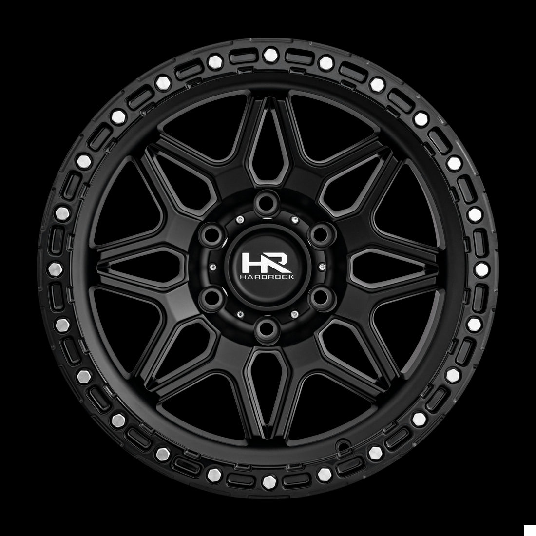 17x9 Hardrock H105 Matte Black 6x139.7 ET1 wheel/rim