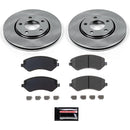 PowerStop Semi-Coated Rotor and Low-Dust Ceramic Brake Pad Kit