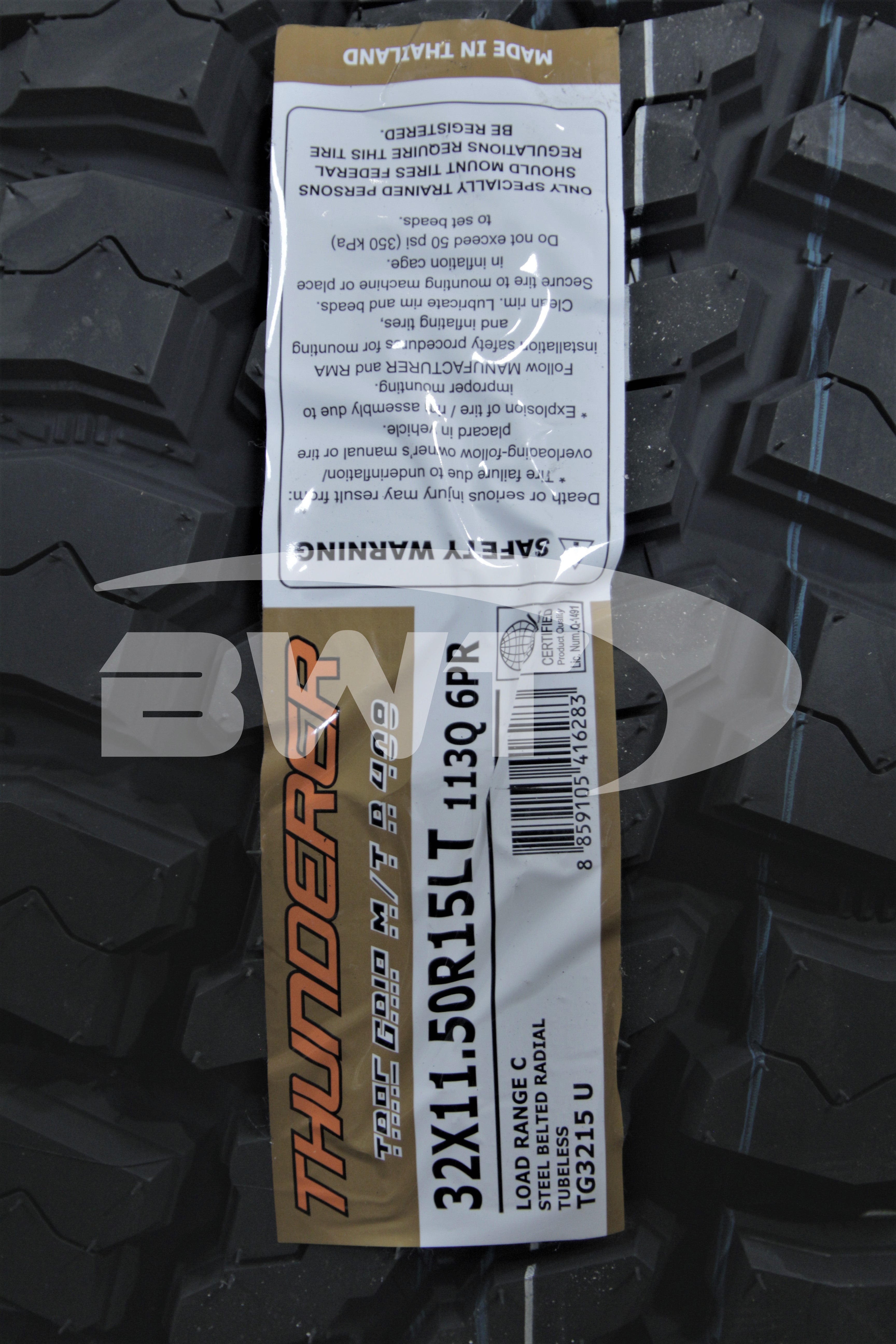 Thunderer TRAC GRIP M/T Tire(s) 32X11.50R15 LRC BSW 32115015 32X11.50-15 113Q