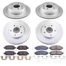 PowerStop Genuine Geomet Coated Rotor and Low-Dust Ceramic Brake Pad Kit