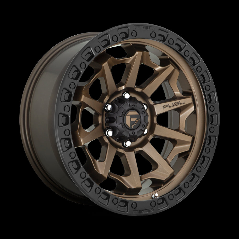 20X10 Fuel D696 Covert Matte Bronze Black Bead Ring 5X127 ET-18 wheel/rim