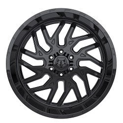 22x10 TIS 544BM Black & Milled 8x165.1 8x6.5 ET-19 Wheel Rim