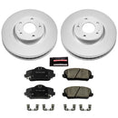 PowerStop Genuine Geomet Coated Rotor and Low-Dust Ceramic Brake Pad Kit