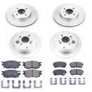 PowerStop Genuine Geomet Coated Rotor and Low-Dust Ceramic Brake Pad Kit