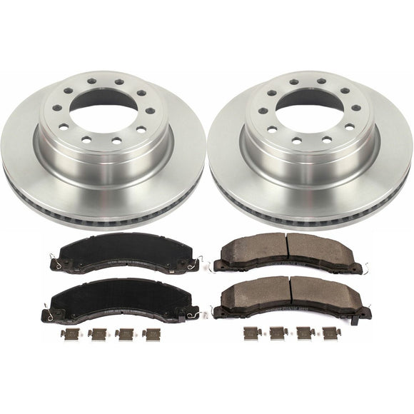 PowerStop OE Stock Replacement Low-Dust Ceramic Brake Pad and Rotor Kit