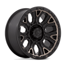 20x9 Fuel Off-Road D824 Traction Matte Black Double Dark Tint 6x139.7 ET1 Wheel