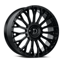 22x9 Dolce ROMA Glossy Black Wheel 5x112 ET35 CB73.1