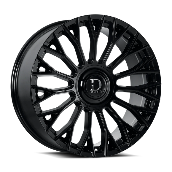 22x9 Dolce ROMA Glossy Black Wheel 5x112 ET35 CB73.1