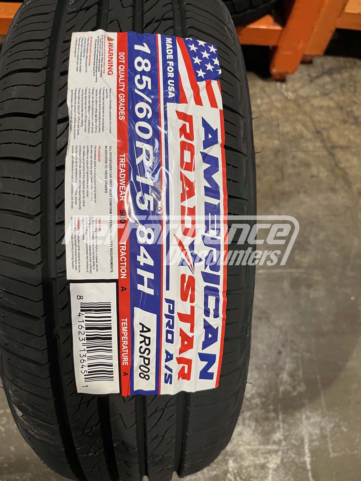 American Roadstar Pro A/S Tire(s) 185/60R15 84H SL BSW 185 60 15 1856015