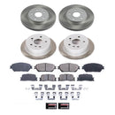 PowerStop Semi-Coated Rotor and Low-Dust Ceramic Brake Pad Kit
