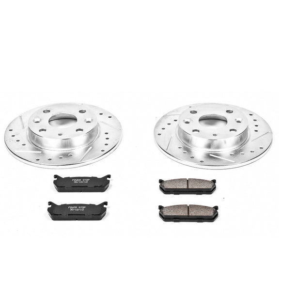 PowerStop Z23 Daily Driver Carbon-Fiber Ceramic Brake Pad and Drilled & Slotted