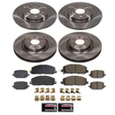 PowerStop OE Stock Replacement Low-Dust Ceramic Brake Pad and Rotor Kit