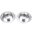 PowerStop Evolution Drilled Slotted Rotors Pair Rear For Plymouth GrVoyager