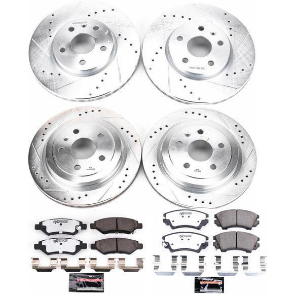 PowerStop Z26 Street Performance Ceramic Brake Pad and Drilled & Slotted Rotor K