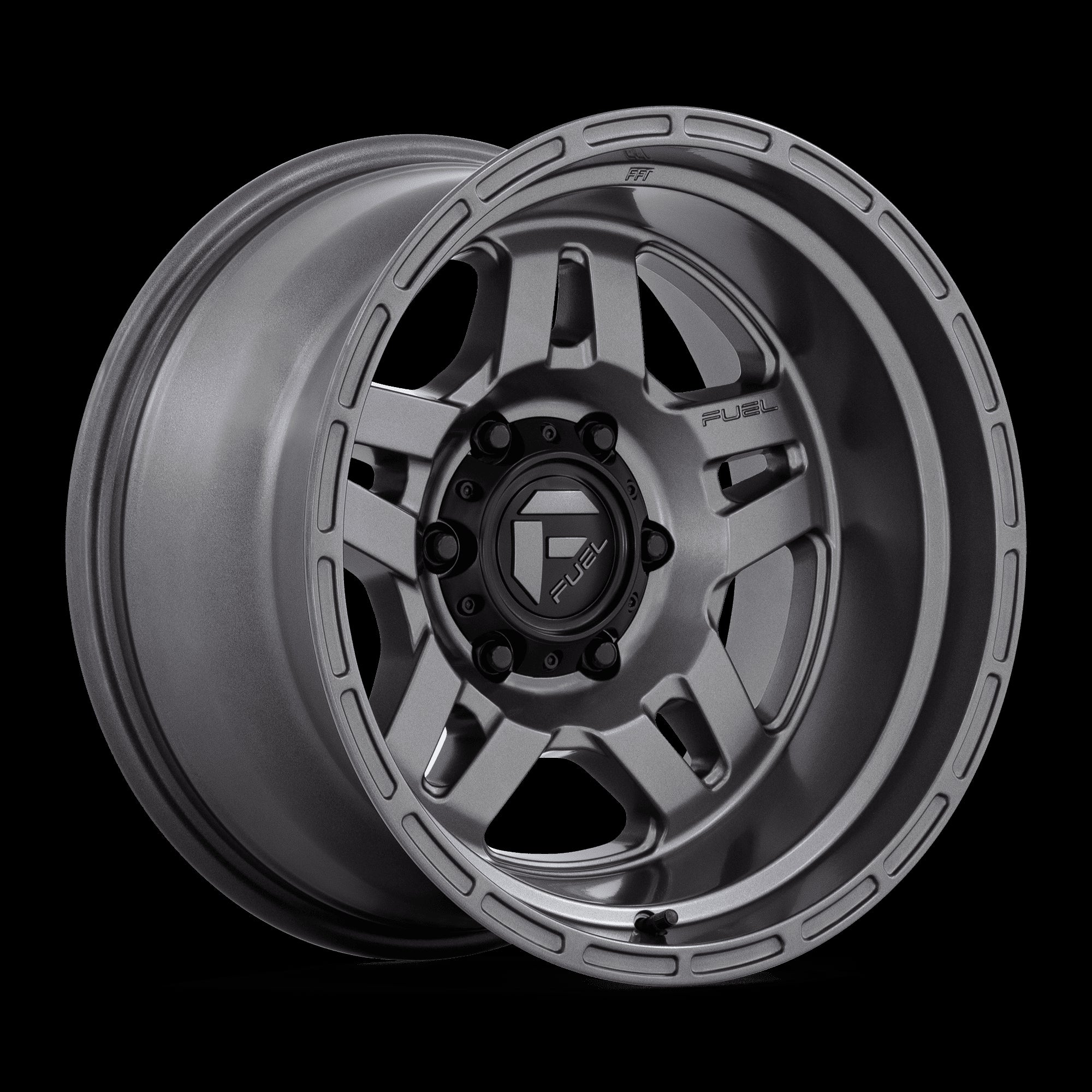 17X9 Fuel 1PC D801 Oxide Matte Gunmetal 6X139.7 6X5.5 ET-38 Wheel Rim