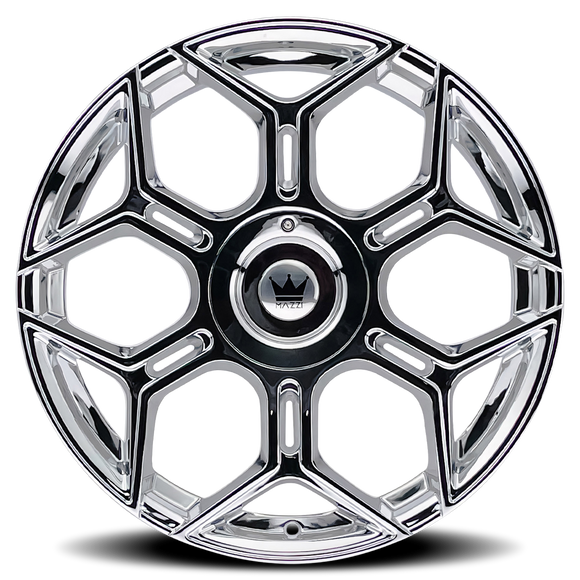 20x8.5 Mazzi 379 Libra Chrome 5x112 5x120 ET35 Wheel Rim