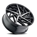 20x8.5 Mazzi 377 Freestyle Gloss Black Machined 5x120 ET35 Wheel Rim