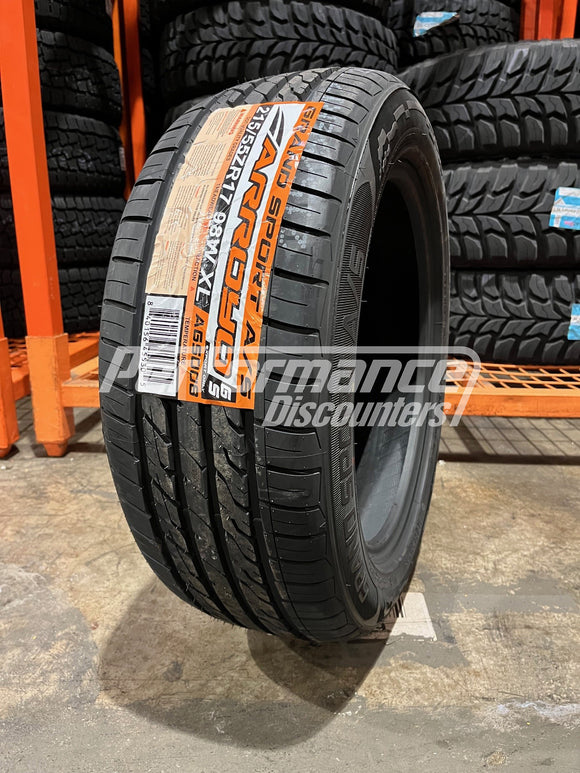 P215/55R17 Arroyo Grand Sport AS Tire(s) 98W BW SL 215 55 17 2155517
