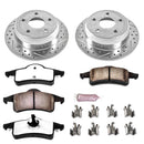 PowerStop Z36 Carbon-Fiber Ceramic Brake Pad with Drilled and Slotted Rotor Kit