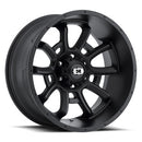 20x10 Vision 415 Bomb Satin Black 8x165.1 8x6.5 ET-25 Wheel Rim
