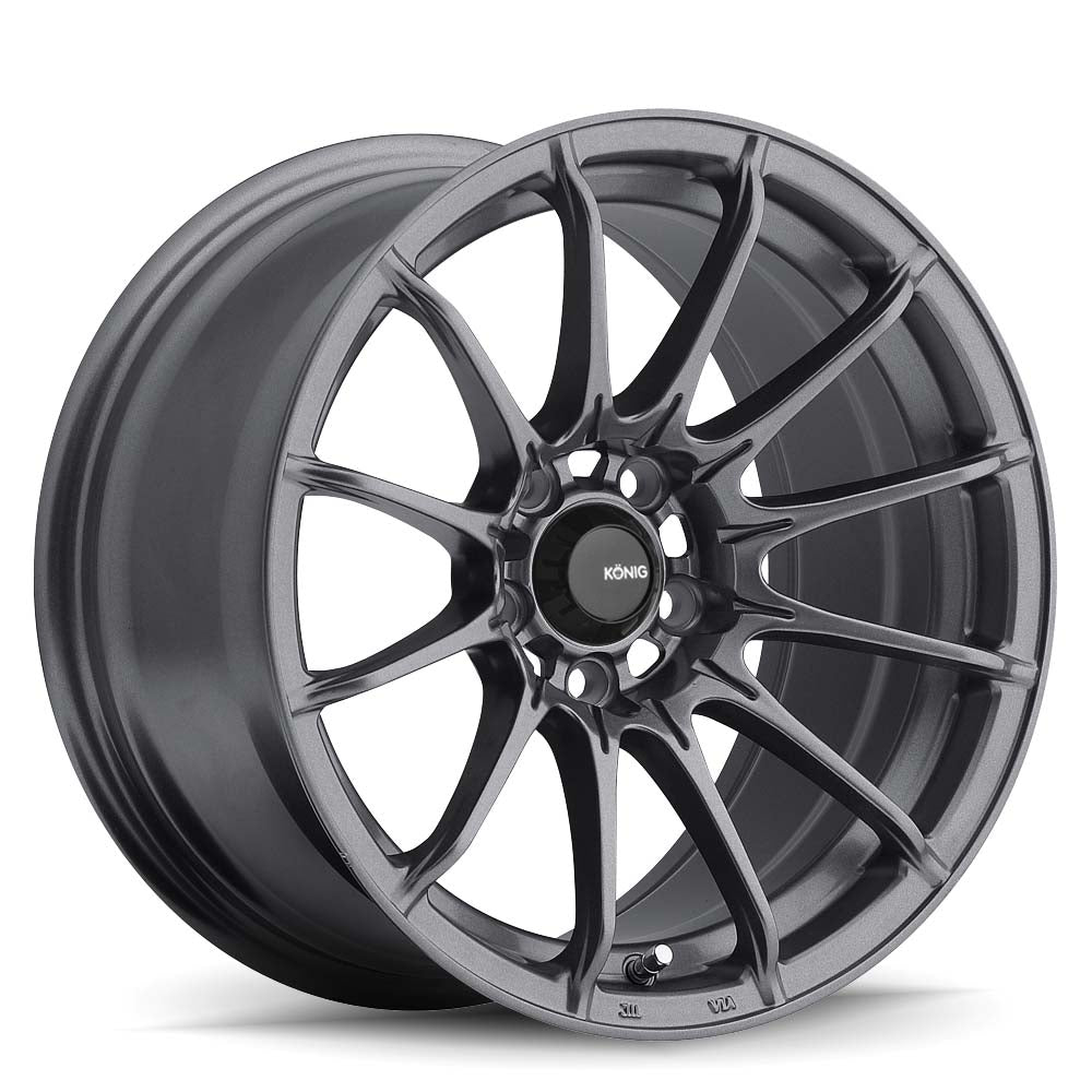 15x9 Konig Dial In Matte Grey 4x100 ET35 Wheel Rim