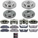 PowerStop OE Stock Replacement Low-Dust Ceramic Brake Pad, Rotor and Caliper Kit