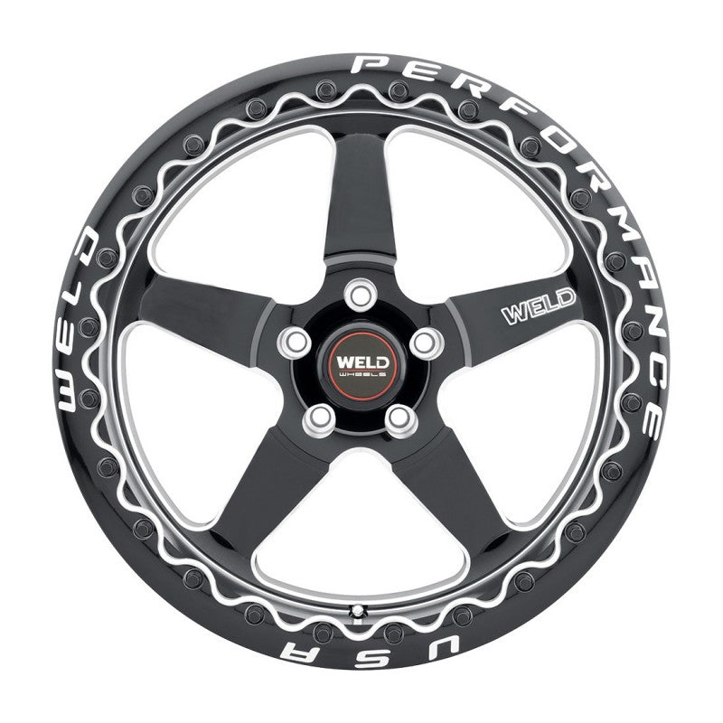 15x10 WELD Performance Ventura Drag BL Black 5x120.65 5x4.75 ET45 Wheel