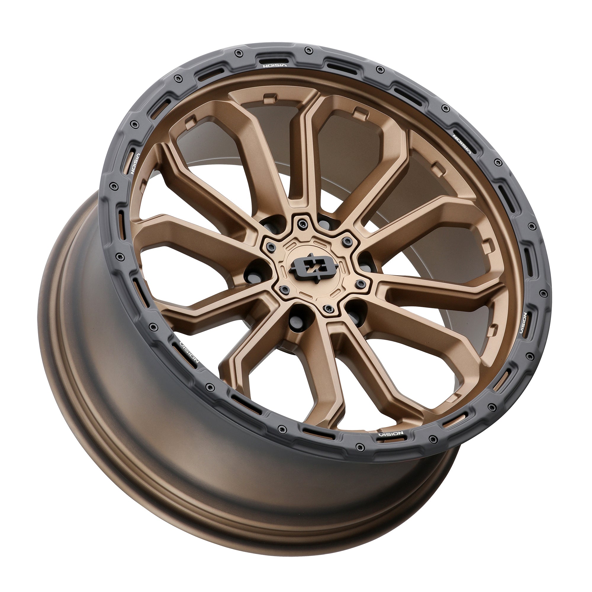 16x8 Vision 405 Korupt Satin Bronze 6x139.7 6x5.5 ET0 Wheel Rim