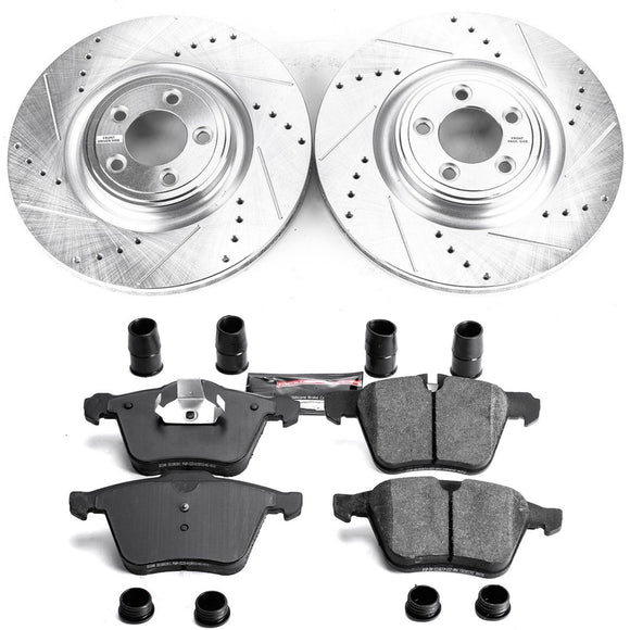 PowerStop Z23 Daily Driver Carbon-Fiber Ceramic Brake Pad and Drilled & Slotted