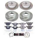 PowerStop Semi-Coated Rotor and Low-Dust Ceramic Brake Pad Kit