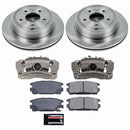 PowerStop OE Stock Replacement Low-Dust Ceramic Brake Pad, Rotor and Caliper Kit