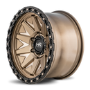 17x9 Hardrock H106 Matte Bronze-Black 6x139.7 ET-12 wheel/rim