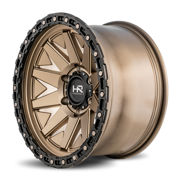 17x9 Hardrock H106 Matte Bronze-Black 6x139.7 ET-12 wheel/rim