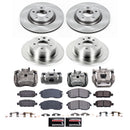 PowerStop OE Stock Replacement Low-Dust Ceramic Brake Pad, Rotor and Caliper Kit