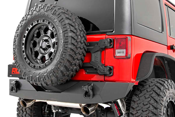 Rough Country Heavy Duty Tire Carrier For Jeep Wrangler JK 2007-2018