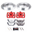 PowerStop Z36 Truck and SUV Ceramic Brake Pad, Drilled & Slotted Rotor, and Cali