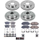 PowerStop OE Stock Replacement Low-Dust Ceramic Brake Pad and Rotor Kit