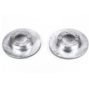 PowerStop Evolution Drilled Slotted Rotors Pair Front For Porsche Boxster