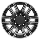 20" Replica CV96B fits GMC Sierra 2500/3500 20x8.5 Black Machined