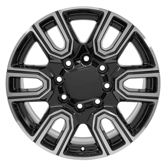 20" Replica CV96B fits GMC Sierra 2500/3500 20x8.5 Black Machined