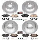 PowerStop Genuine Geomet Coated Rotor and Carbon-Fiber Ceramic Brake Pad Kit