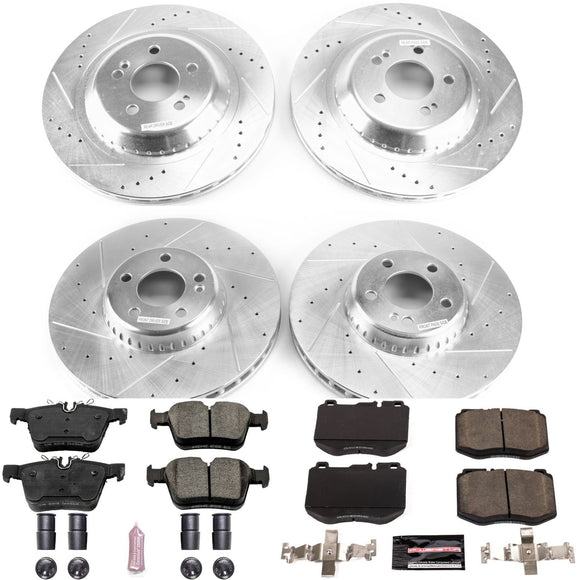 PowerStop Z23 Daily Driver Carbon-Fiber Ceramic Brake Pad and Drilled & Slotted