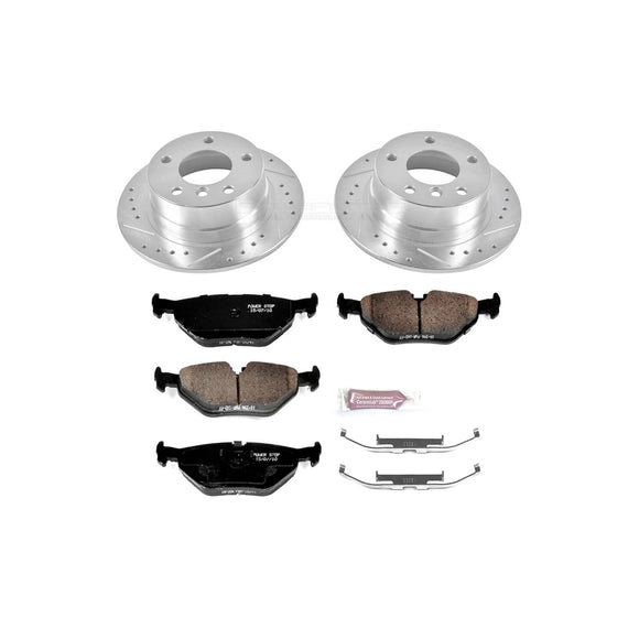 PowerStop Z23 Daily Driver Carbon-Fiber Ceramic Brake Pad and Drilled & Slotted