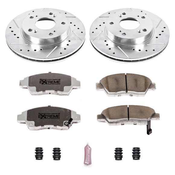PowerStop Z26 Street Performance Ceramic Brake Pad and Drilled & Slotted Rotor K