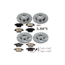 PowerStop OE Stock Replacement Low-Dust Ceramic Brake Pad and Rotor Kit