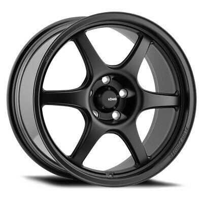 15x7.5 Konig Hexaform Matte Black 4x100 ET35 Wheel Rim